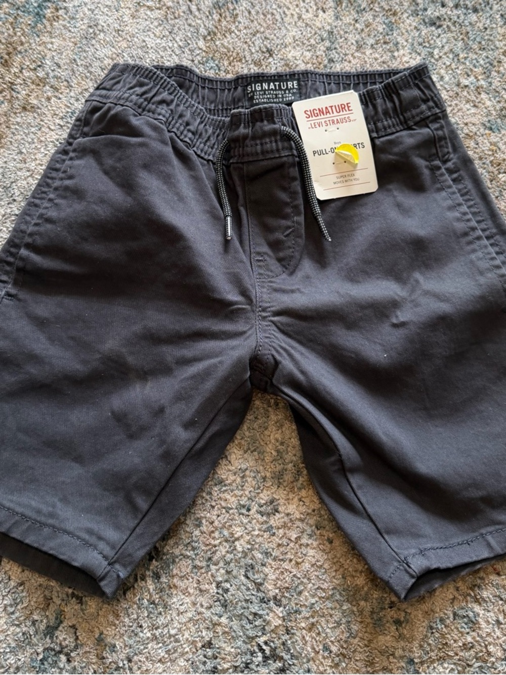 Signature by Levi Strauss Charcoal Pull-On Shorts